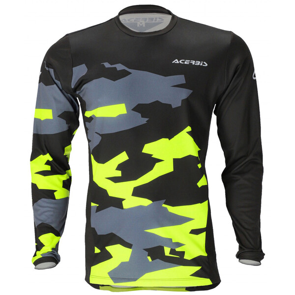 Acerbis - Maillot X-Duro Winter Camouflage Noir / Jaune