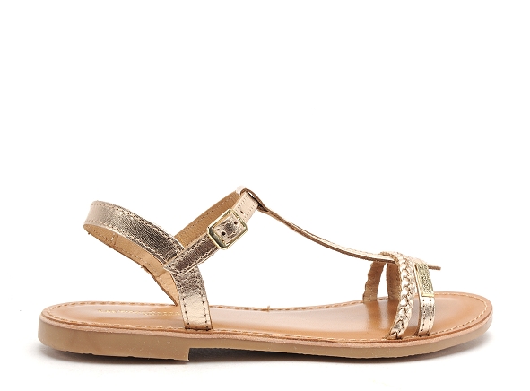 Les tropeziennes nu pieds enfant badou or
