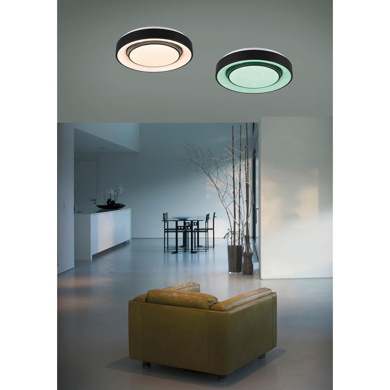LED-Deckenleuchte - RGBW - mit App-Steuerung - 38 cm