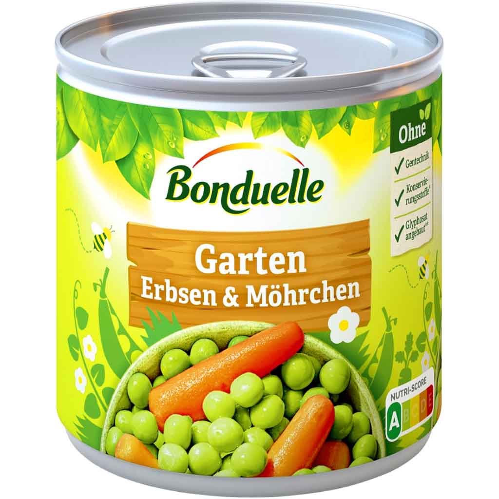 Bonduelle Garten Erbsen & Möhrchen 265g MHD:30.7.27