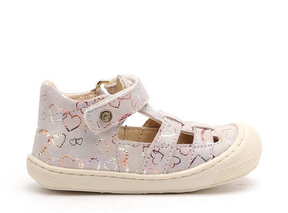 Naturino boots et bottillon bebe bede suede big hearts 0r01 multicolore