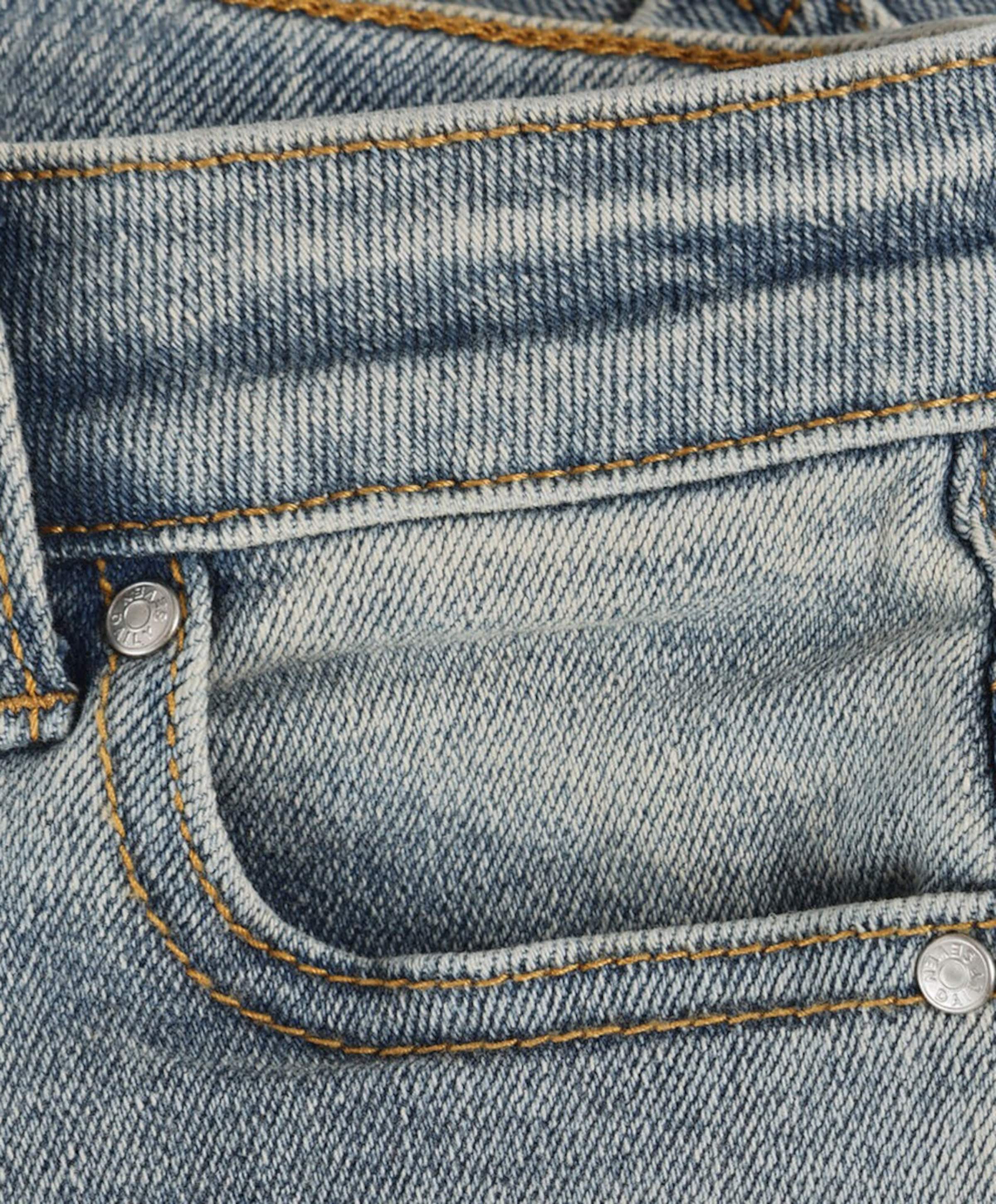 Daily7 Denim Mom Fit Embroidery meisjes jeans blauw