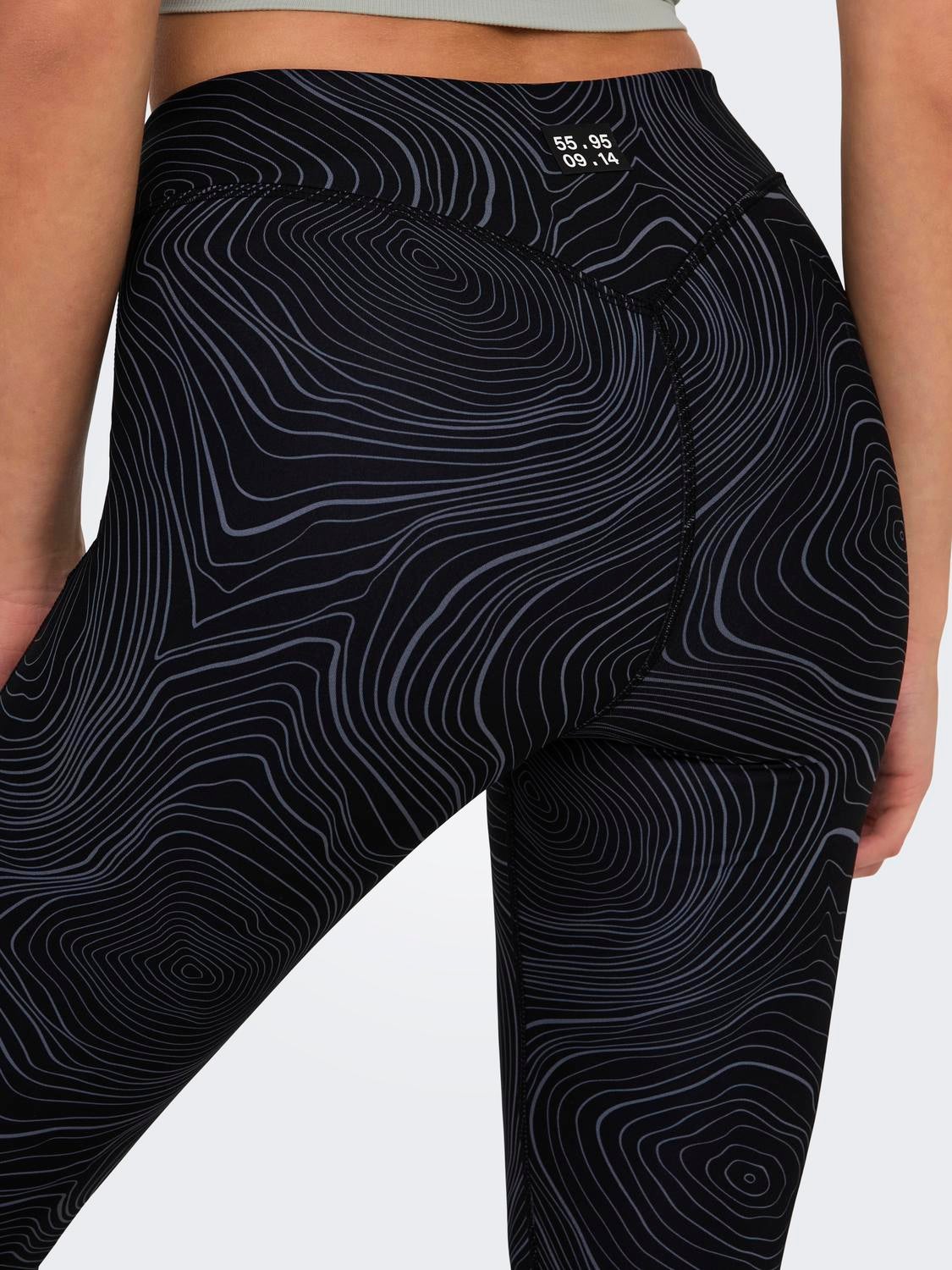 ONPRYA-2-STEN Hohe Taille Enger Schnitt Sportleggings Black