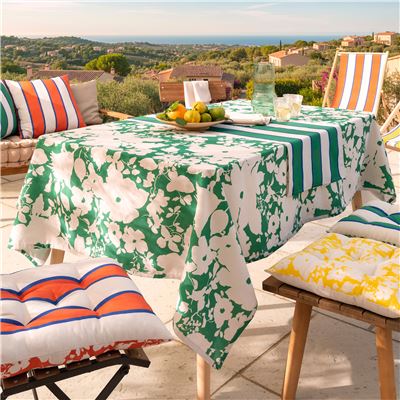 Nappe déperlante motif floral - BECQUET CRÉATION