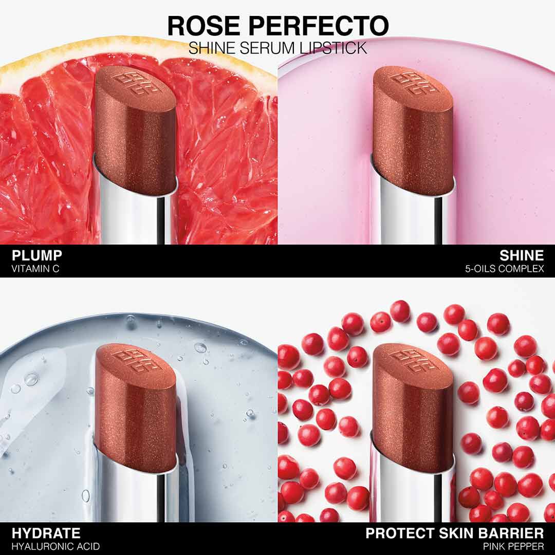 GIVENCHY LÁBIOS Rose Perfecto Shine