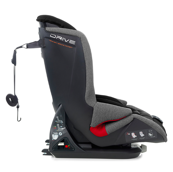 Siège-auto isofix Drive i-Size Groupe 1/2/3 - Jet black - Noir