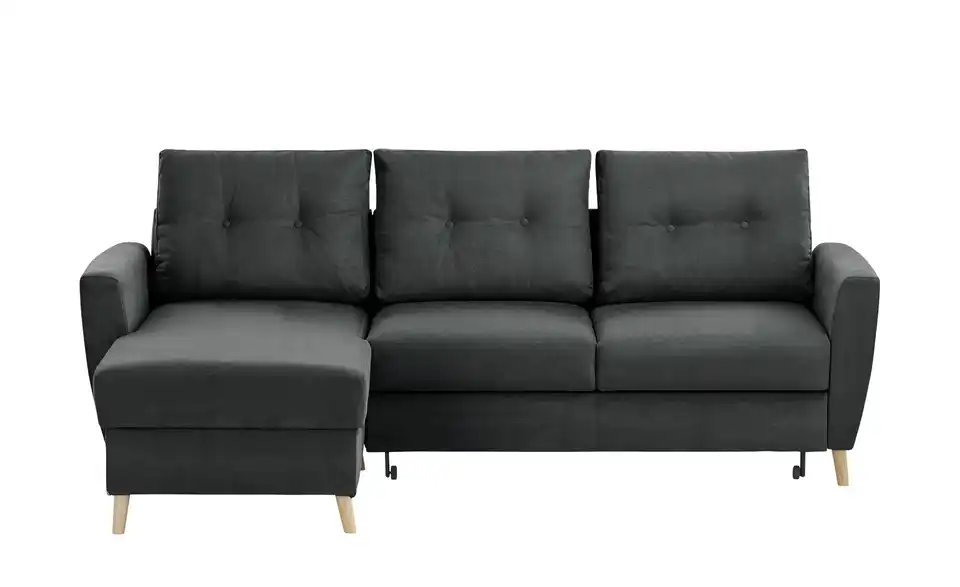 Ecksofa Carla Anthrazit, Dunkelgrau links