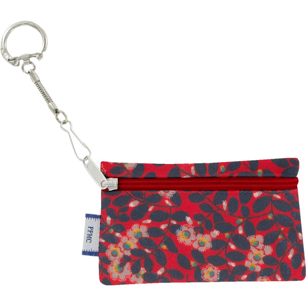 Pochette Porte-Clés Feuillage Vermillon