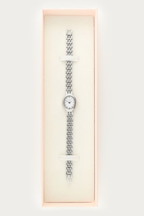 Minimalistische ovalen horloge