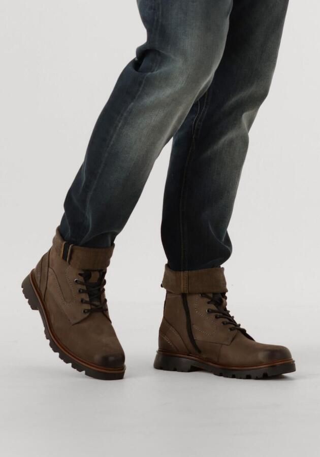 MAZZELTOV Veterboots Heren 550004 Maat: 46 Materiaal: Leer Kleur: Taupe