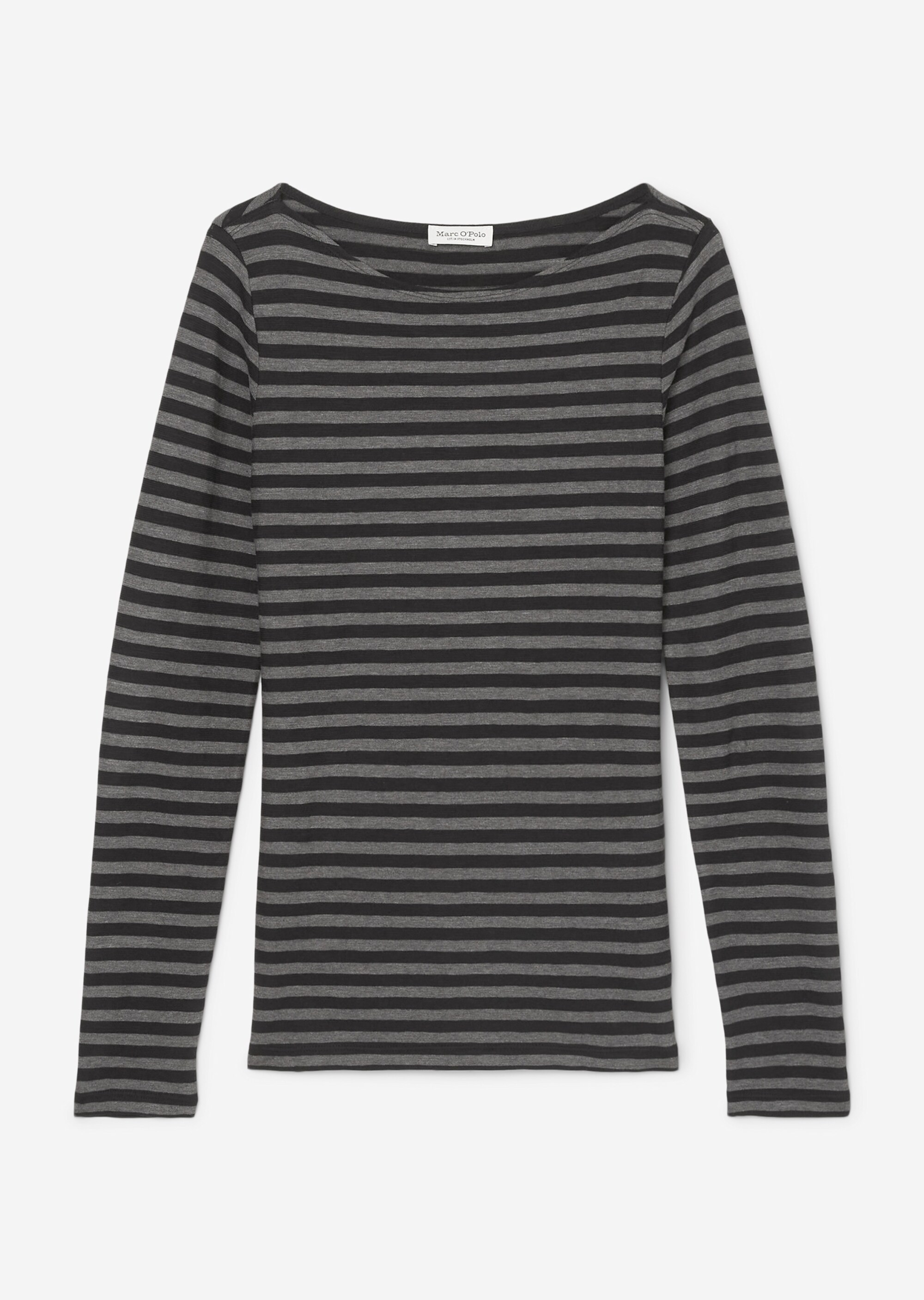 Ringel-Longsleeve regularaus Slubjersey