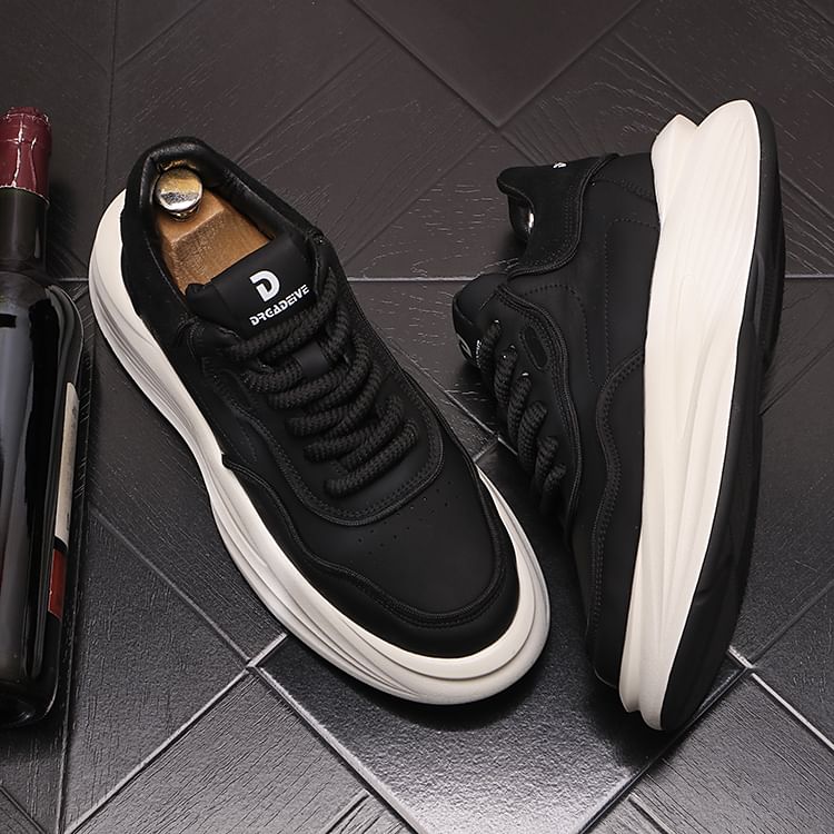 Mr Ozera - Platform sneakers met tweekleurige letters (verschillende ontwerpen)