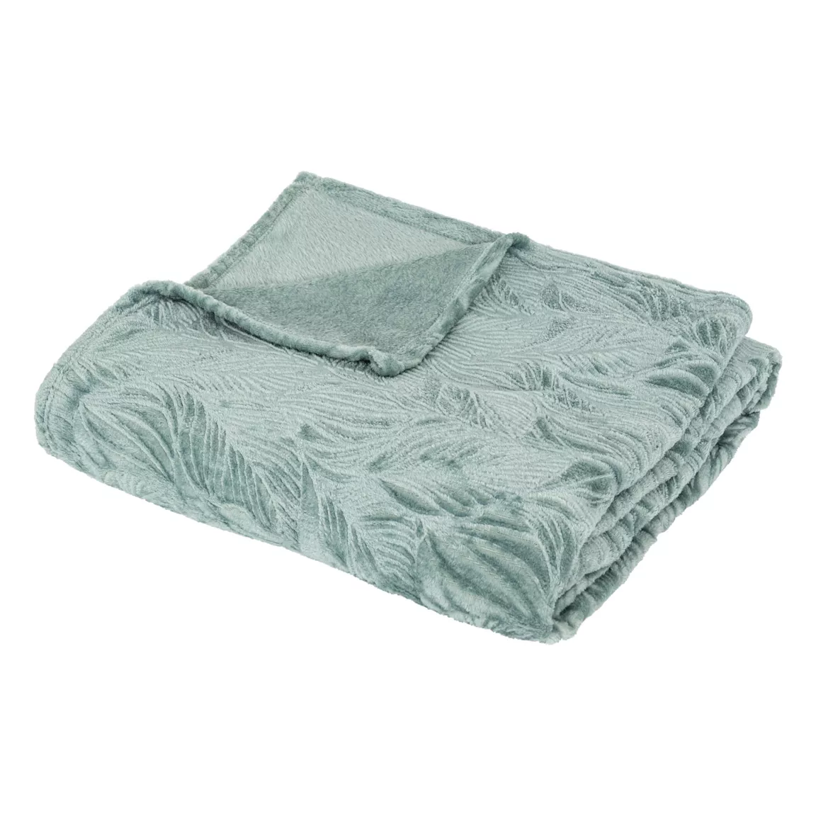 Plaid doux flanelle (180 x 230 cm) Ryo Bleu