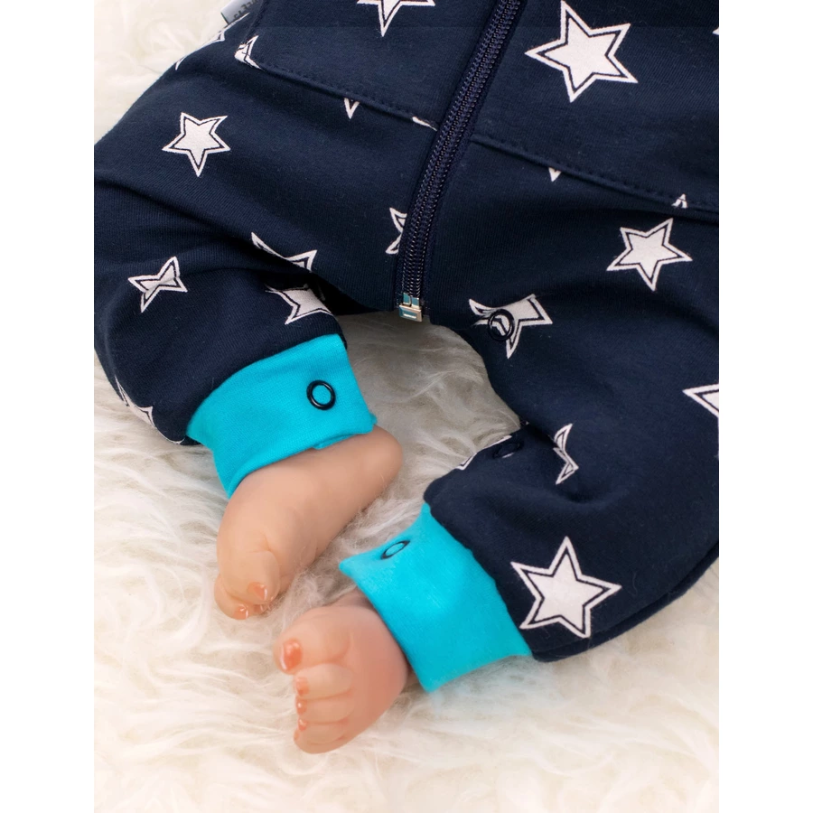 Baby Sweets Overall Lieblingsstücke Sterne blau schwarz türkis