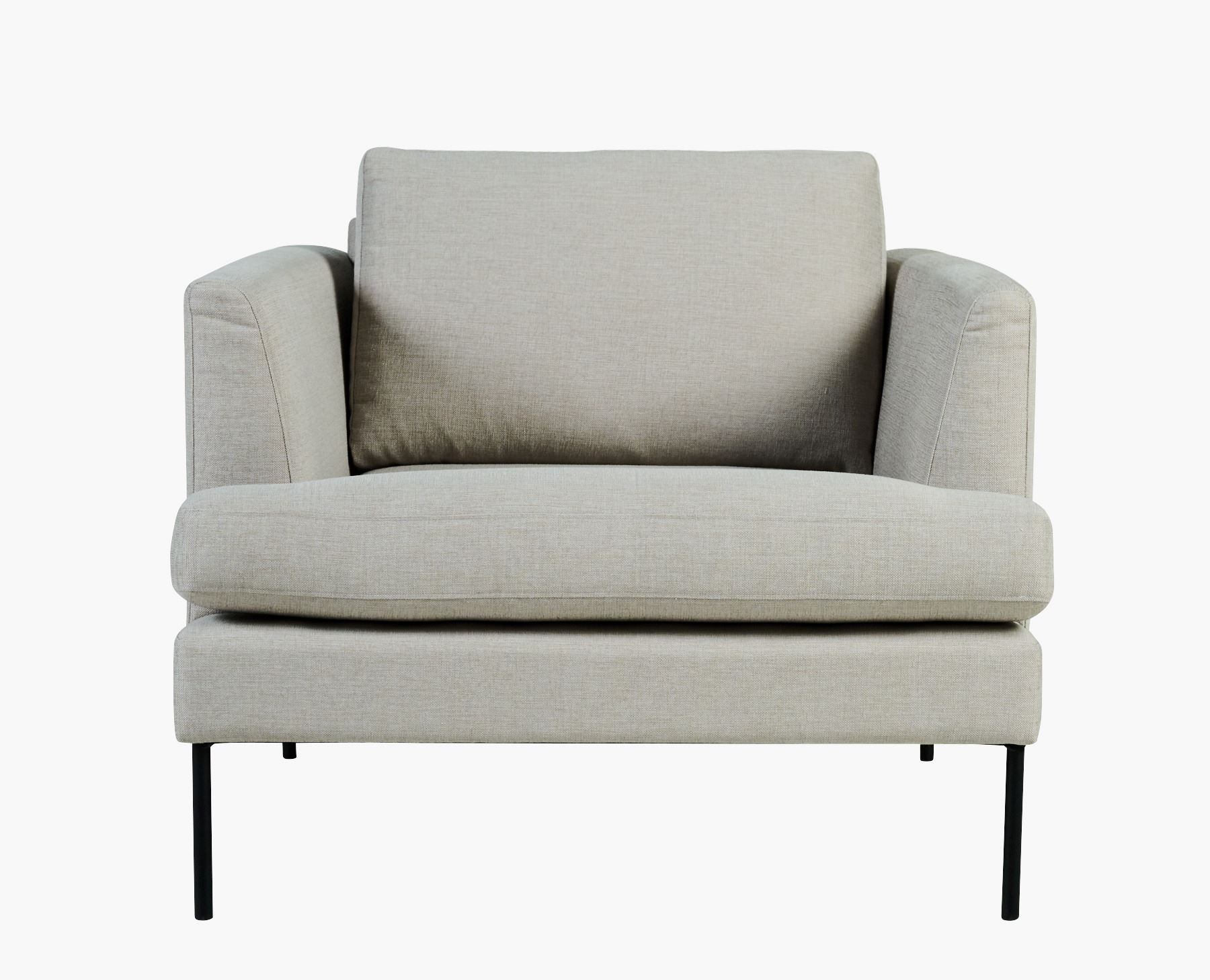 Loungestol grå - 93x94x80 cm