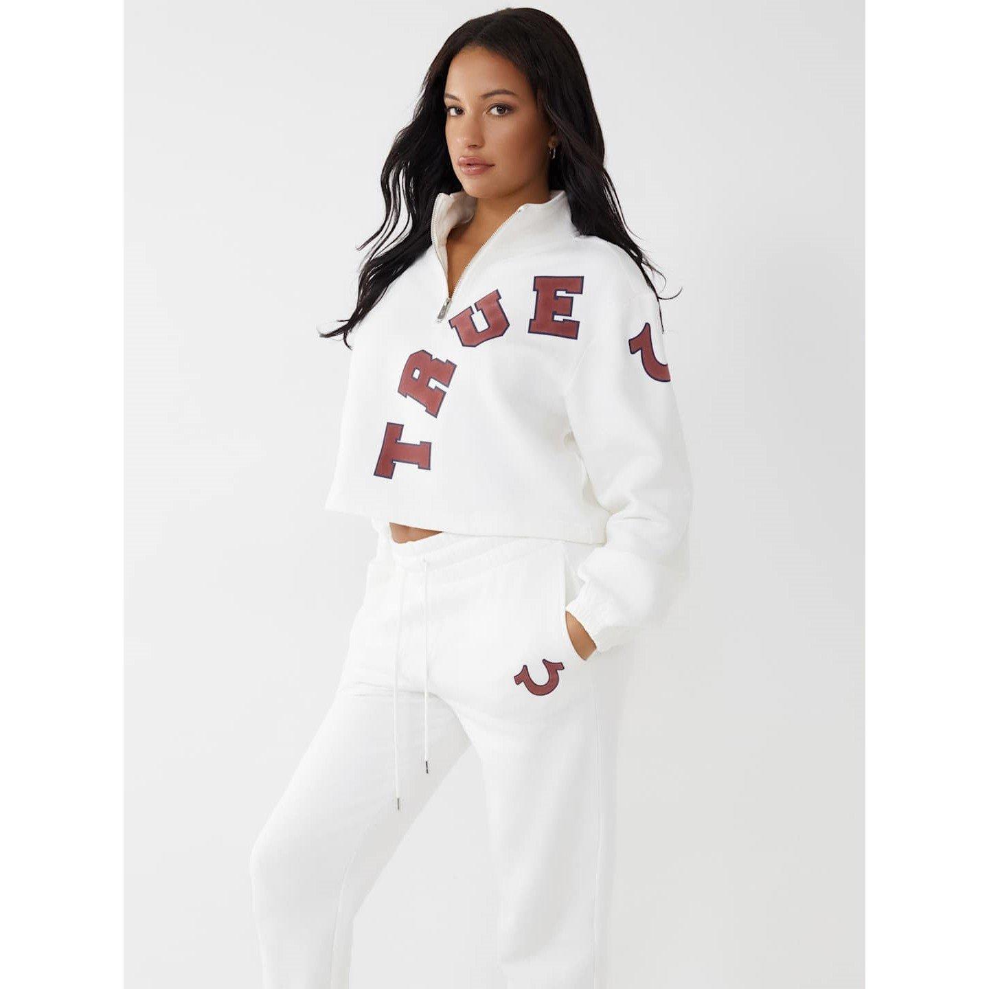 True Religion TR Half Zip Sweater Womens