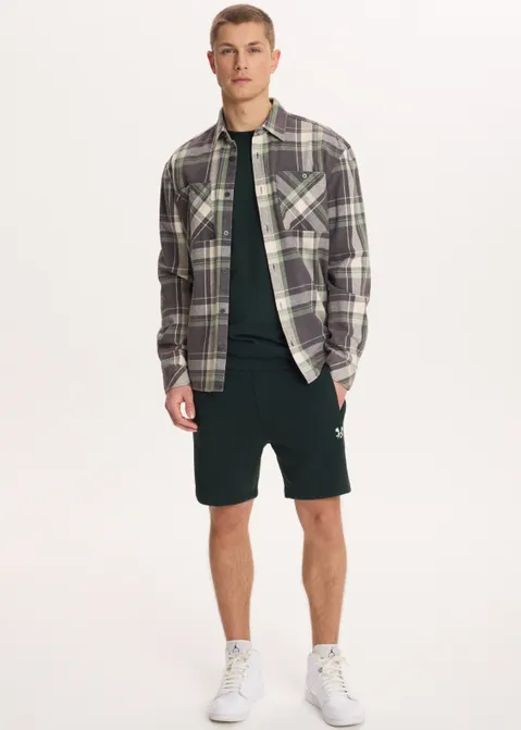 Korte broek jogger met logo groen (GRN.D)