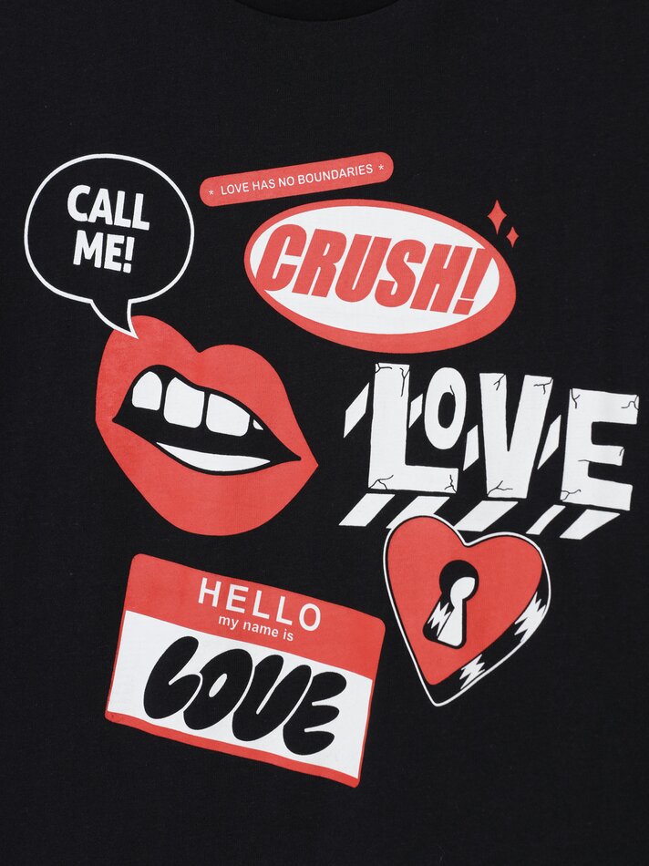Camiseta Maxiprint Love - Masculina - Preta