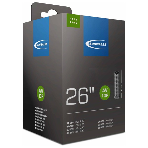 Schwalbe - 26'' Schlauch Freeride (54/75-559) AV 13F - Chambre à air pour vélo