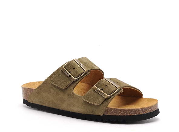 Scholl mules et sabots plats femme josephine c30050 kaki