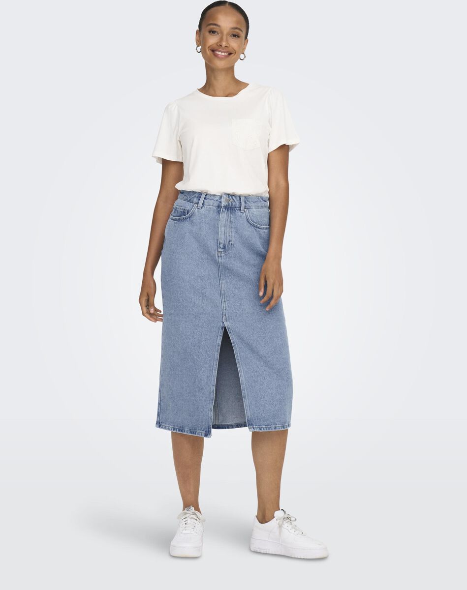 Onlbianca midi skirt DNM REA NOOS -  | Only Jupe mi-longue