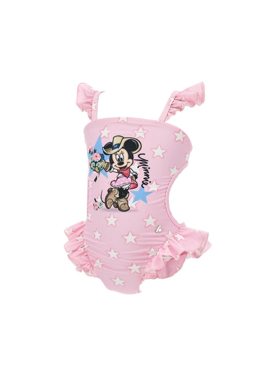 Monnalisa Minnie Stretch One-Piece Swimsuit