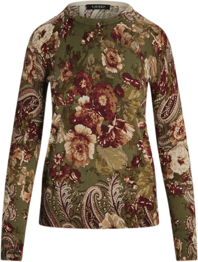 Lauren Ralph Lauren COTTON MODAL-LS SWEATER Olive multi
