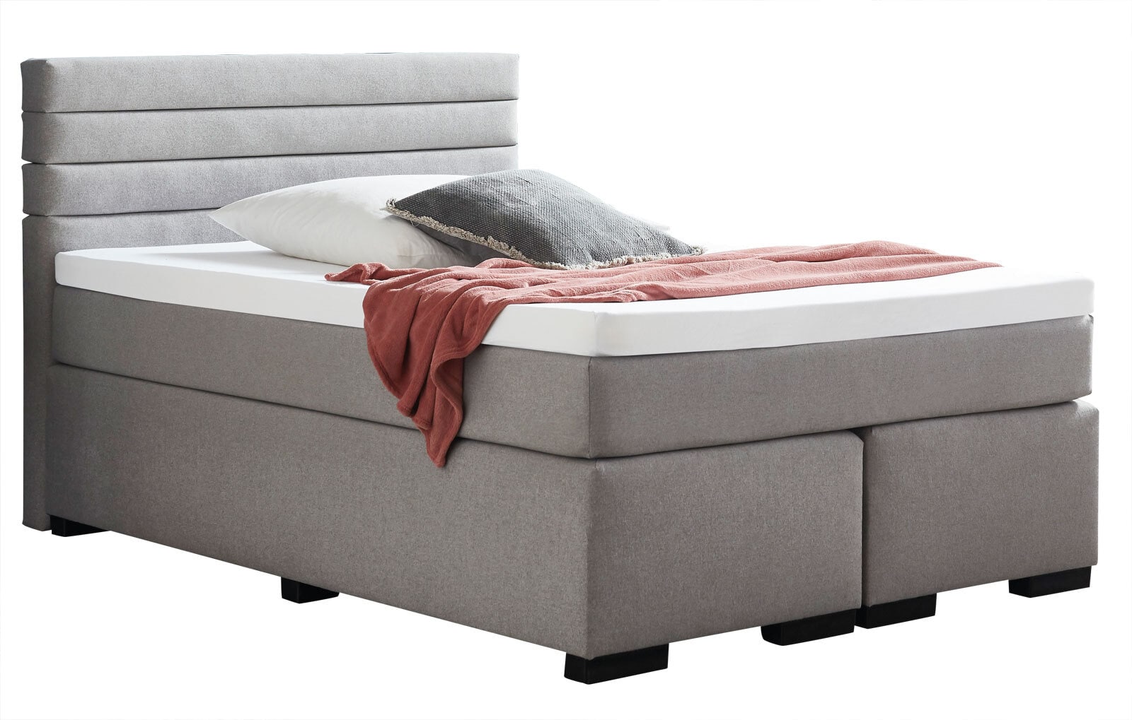 Boxspringbett Kokomo 140x200 cm Silber