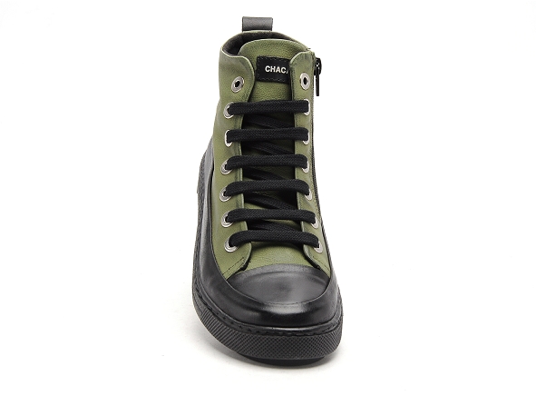 Chacal boots bottine plates femme 6555 vert