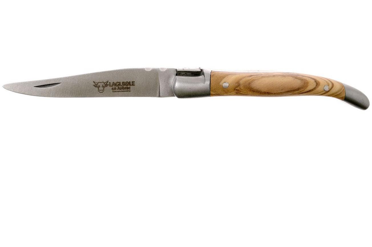 Laguiole en Aubrac zakmes 7 cm olijfhout, L0207OLI-SSB1