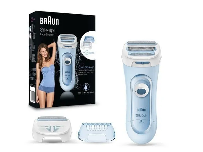 Braun Silk&Soft LS 5160 - Ladyshaver - trådløs - blå