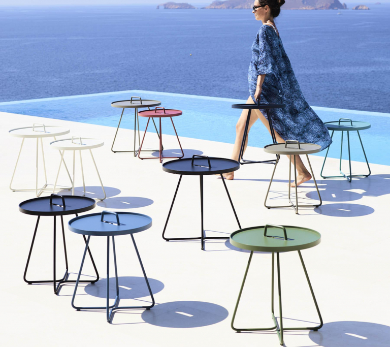 Cane-Line On-the-move bijzettafel XS Ø37 wit