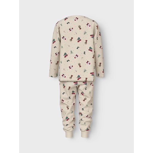 Name It Vismas Pyjamassæt, Whitecap Gray, 98 cm