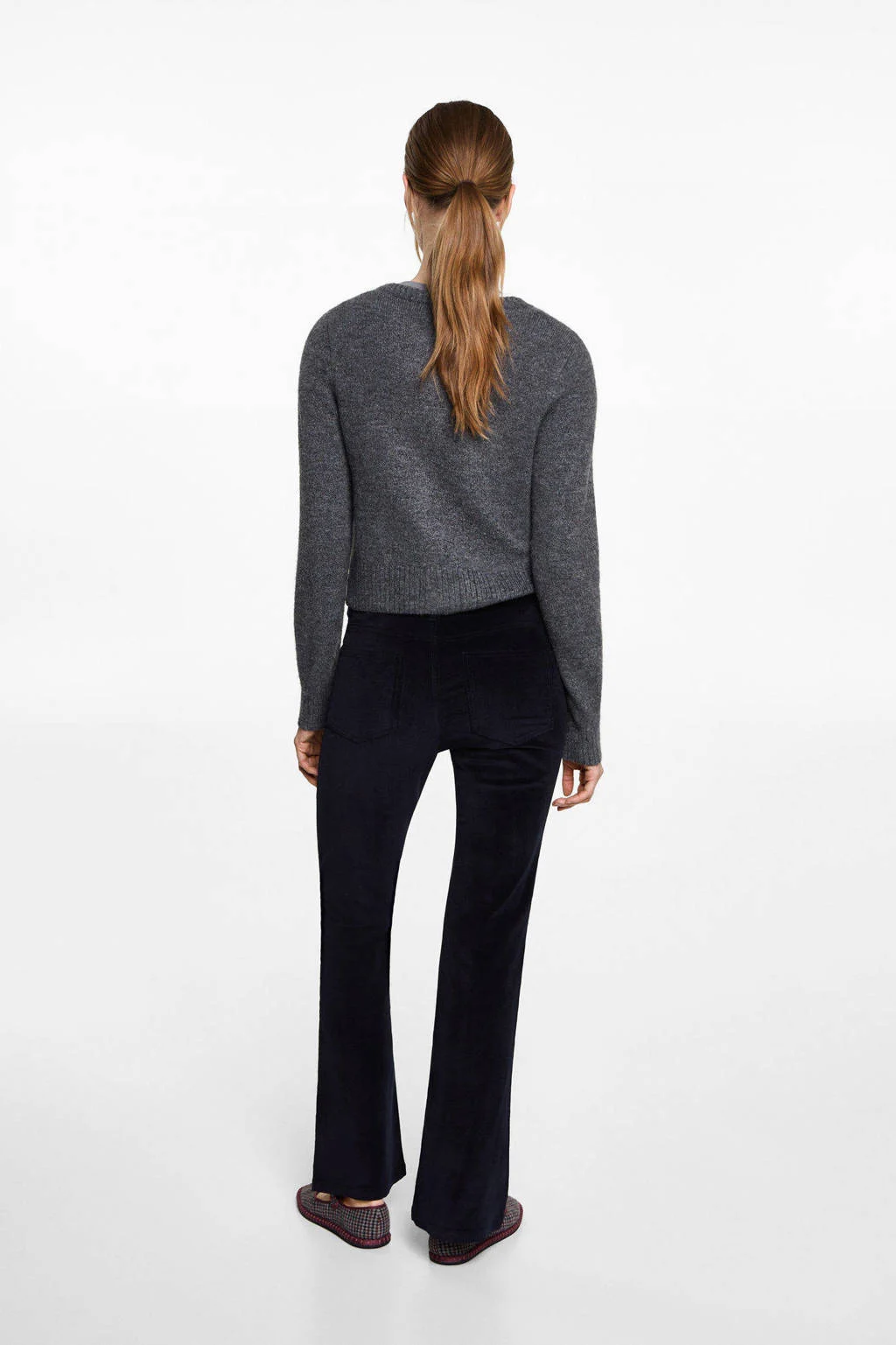 MANGO TEEN flared broek marine