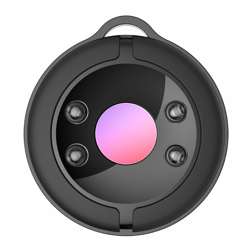 Mini Kamera Detektor Spycam Finder mit Infrarotlicht zur Erkennung von Kameraaktivität - Schwarz