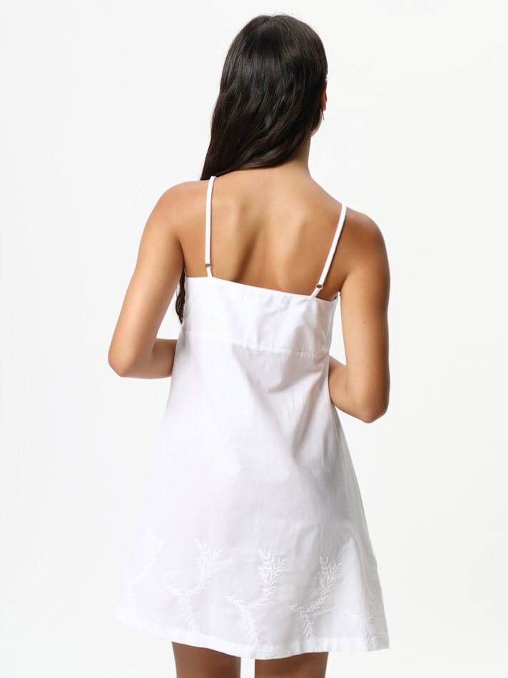 Camisola de pijama bordada - Branca
