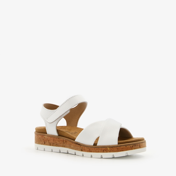 Hush Puppies leren dames sandalen wit