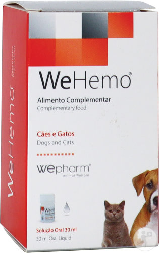 Wepharm WeHemo Aliment Complémentaire Solution Orale Pour Chiens Et Chats 30ml