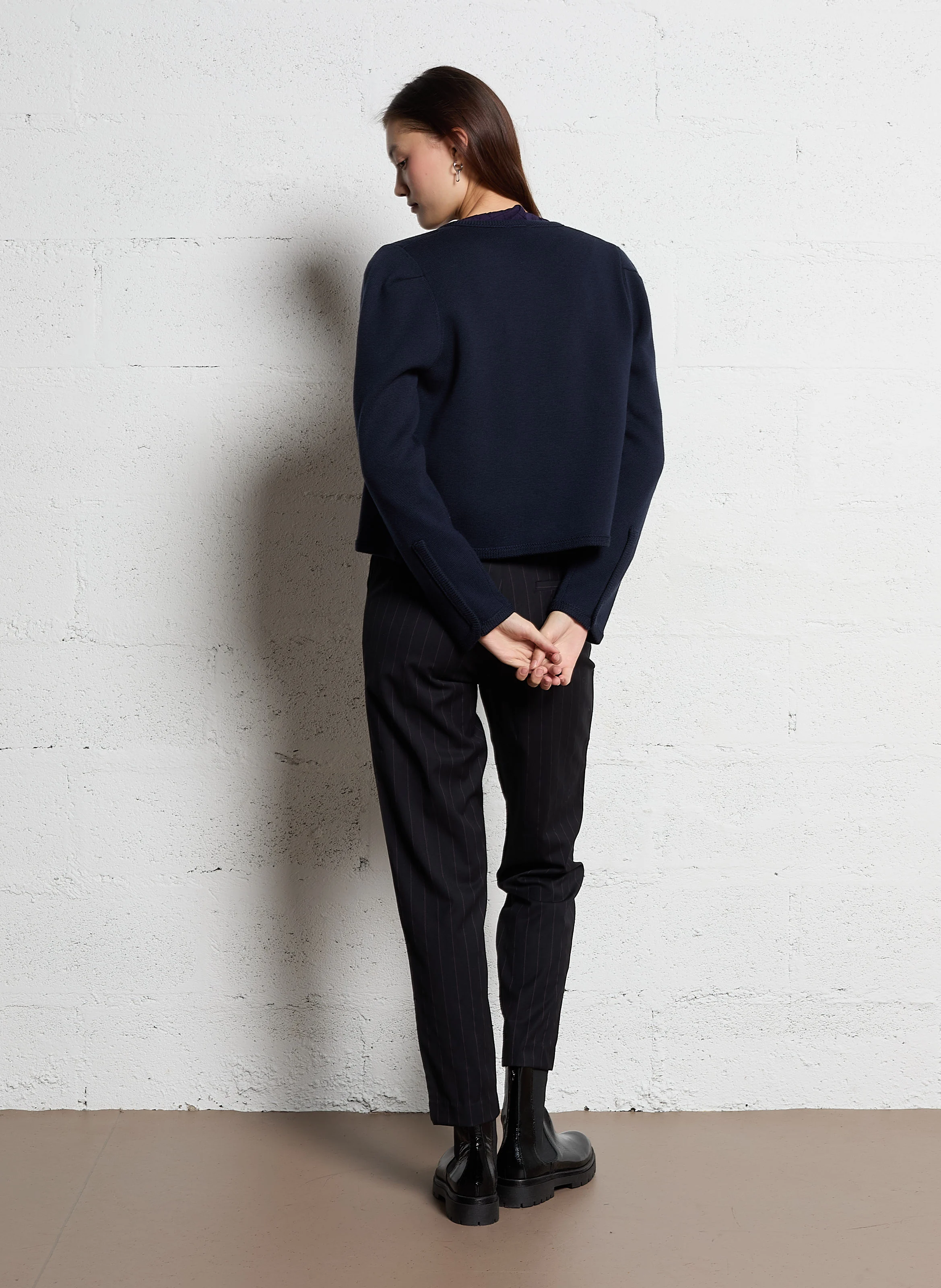 MICHOU - Gilet court| Bleu