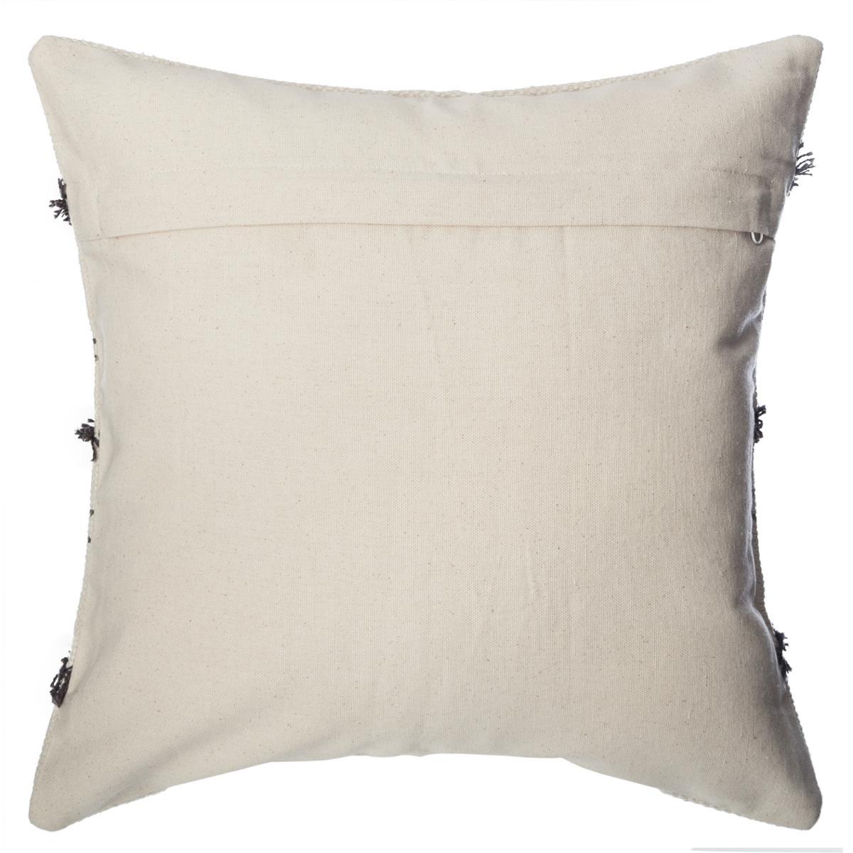 HOUSSE COUSSIN TUFTEE GRIS 40X40CM