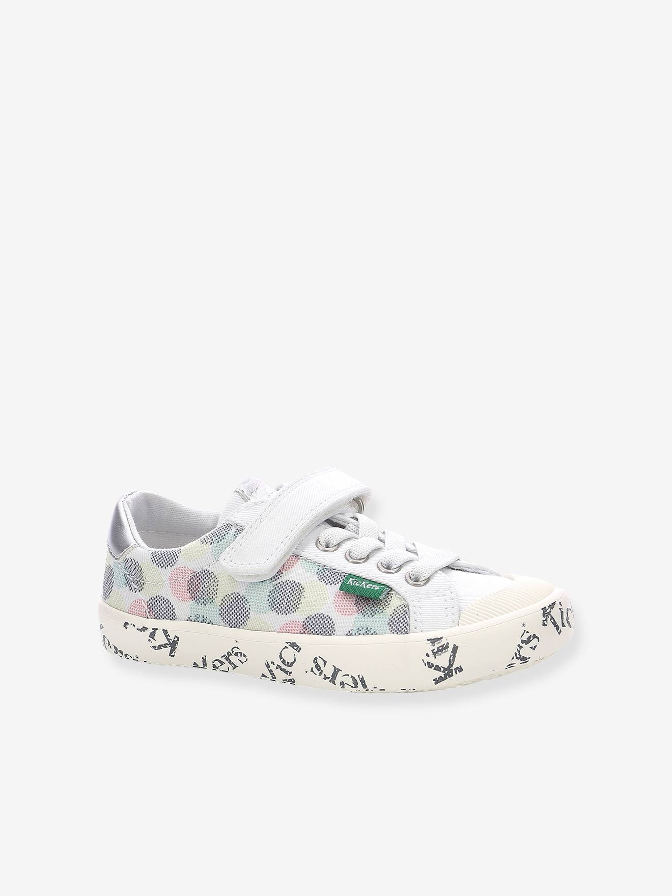 Tênis Gody Gold KICKERS® rosa claro estampado para meninas