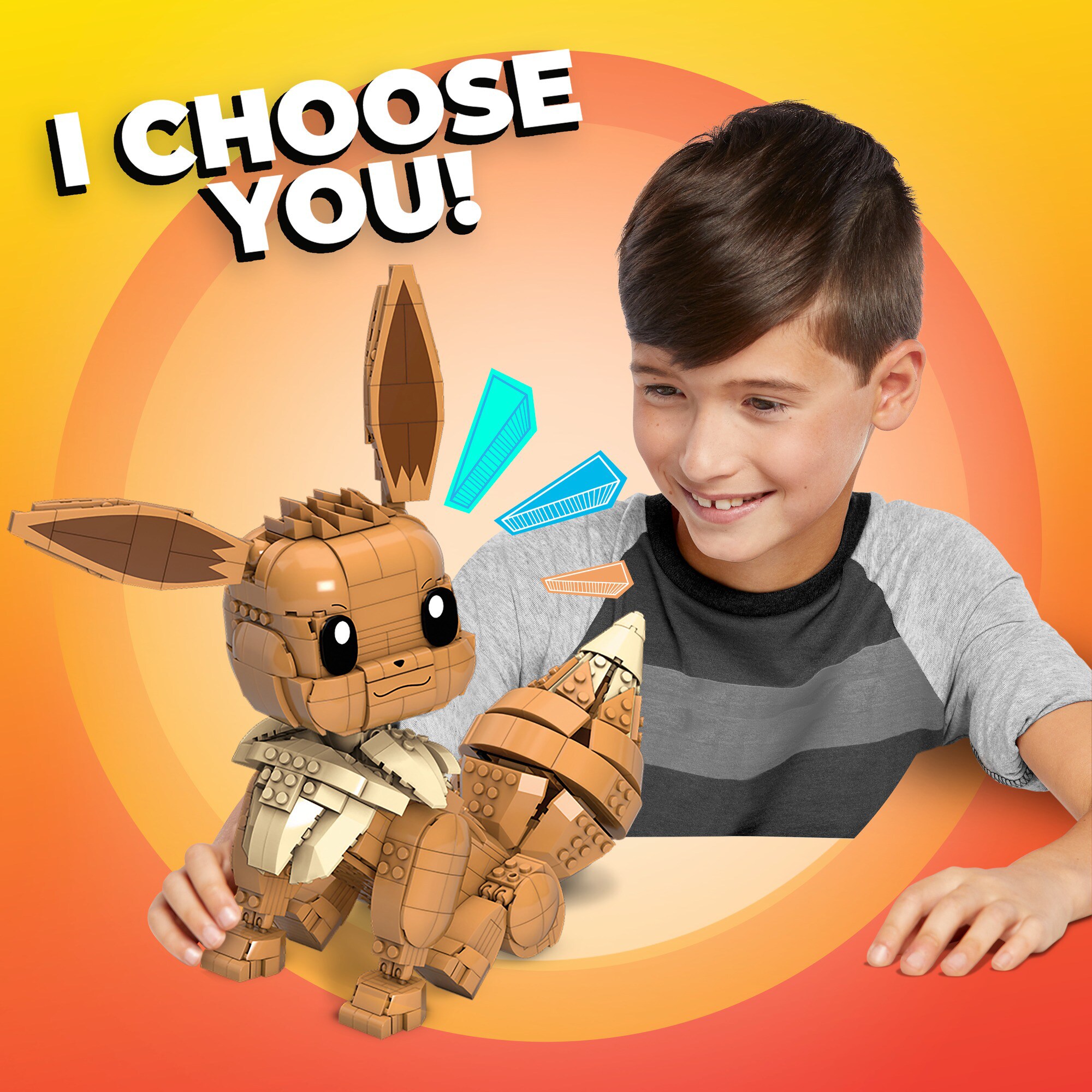 Mattel Konstruktionsspielzeug Pokémon Jumbo Evoli