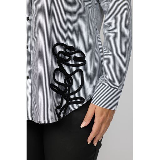 2-Biz Evolve Skjorte, Black Stripe, XL