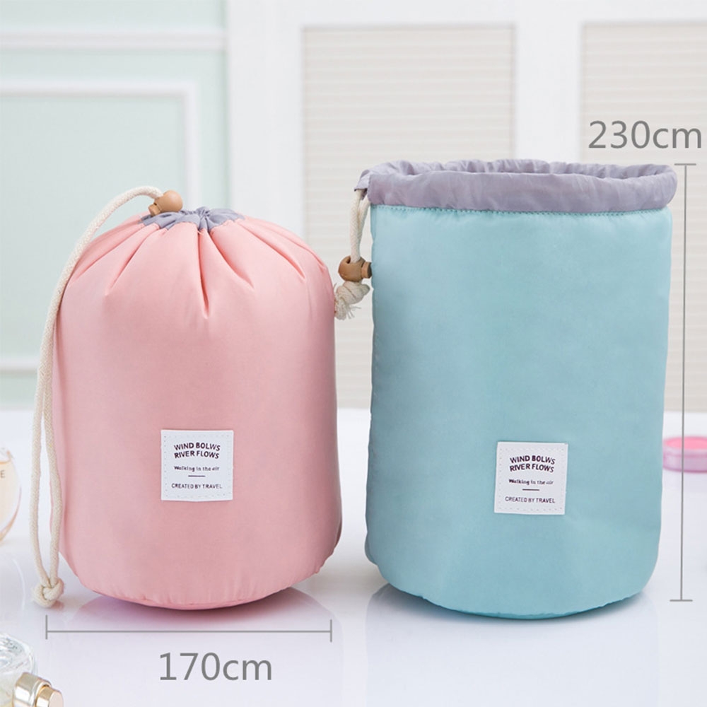 (3-tlg. Set) Kosmetik Necessaire Makeup Organizer Bag Reise Kulturbeutel für Schmink-Zubehör (230x170cm) - Hellblau / Türkis