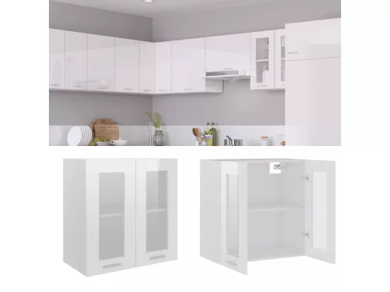 Armoire en verre suspendue 