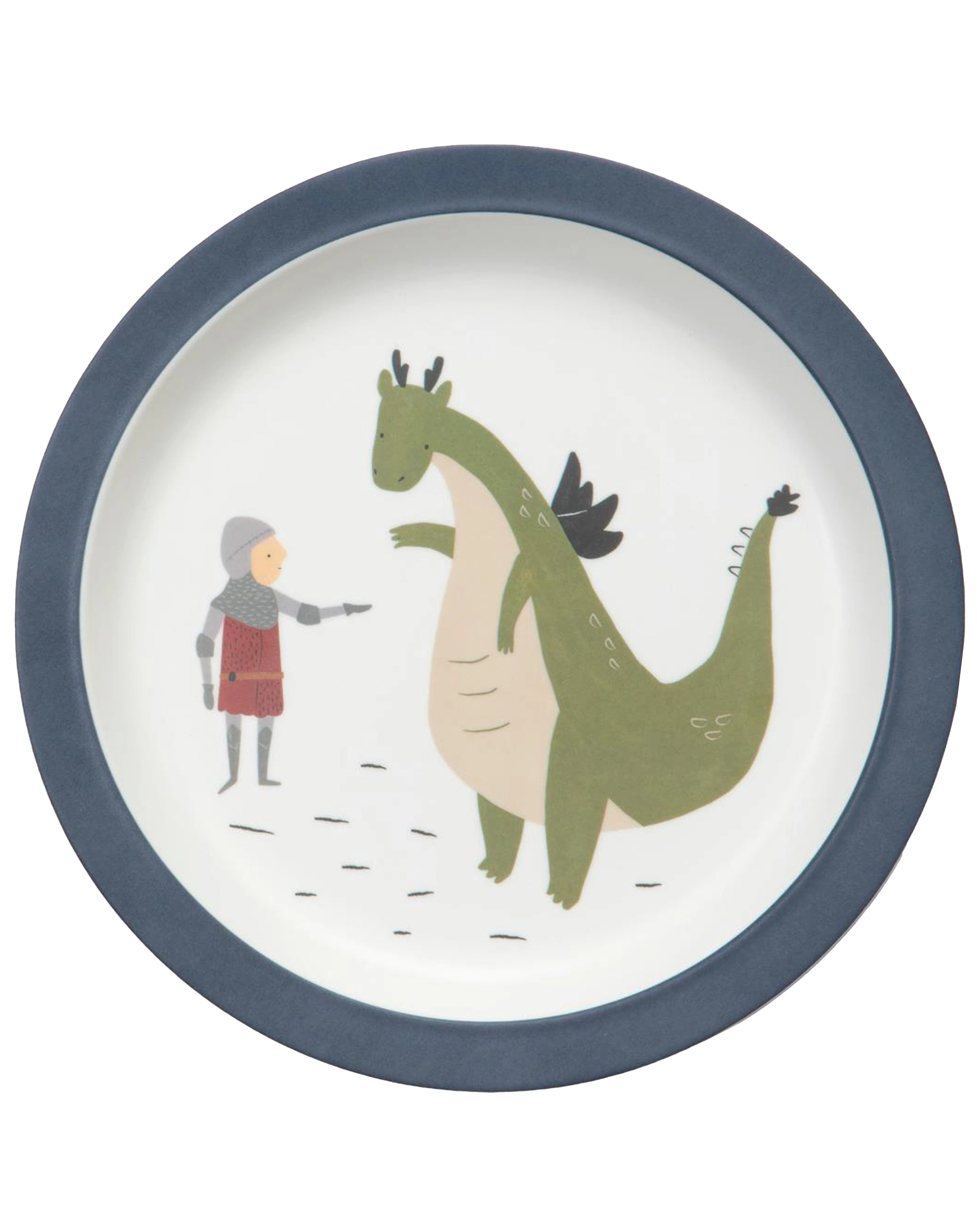 Melamin-Teller DRAGON TALES in blau