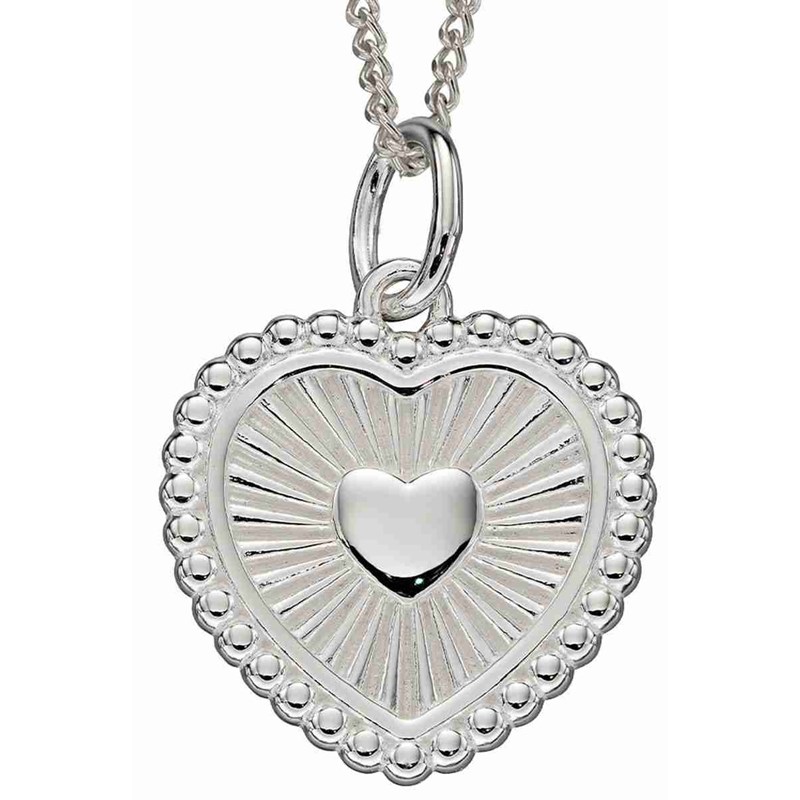 Collier coeur en argent 925/1000