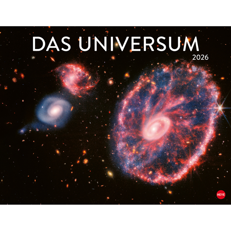 Heye Bildkalender 2026 Das Universum, 1 Monat / Seite