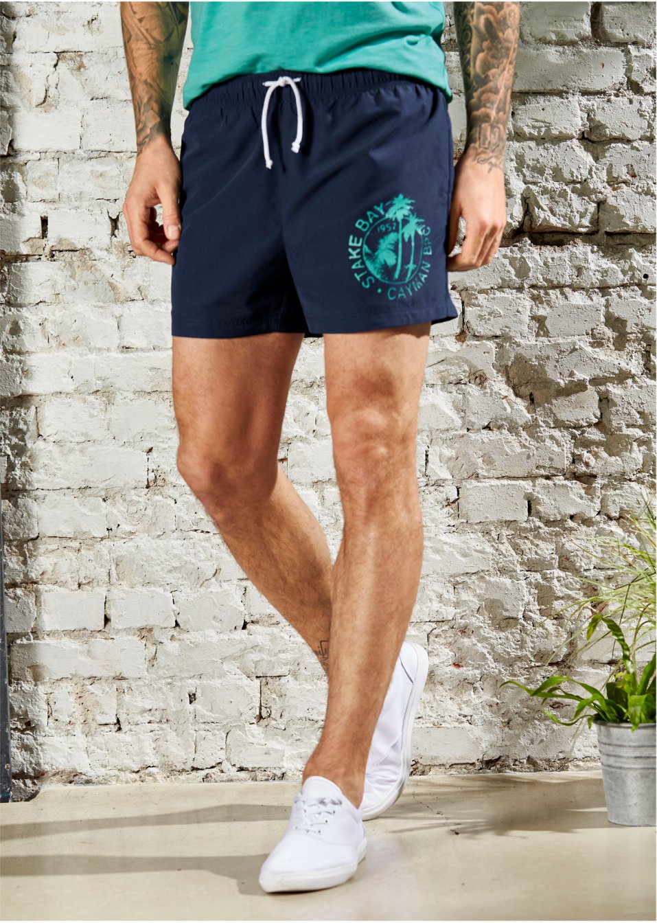Short de plage en polyester recyclé