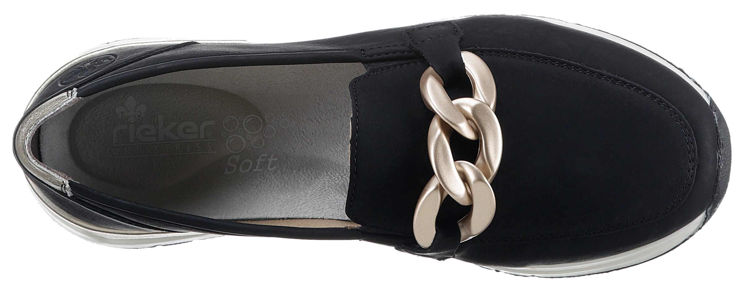 Rieker Slip-On Sneaker  Slipper, Freizeitschuh mit herausnehmbarer Innensohle